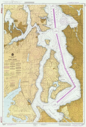 Shilshole Bay to Commencement Bay 1991 - Old Map Nautical Chart PC Harbors 18474 - Washington