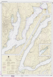 Hood Canal to Dabob Bay 1991 - Old Map Nautical Chart PC Harbors 18476 - Washington
