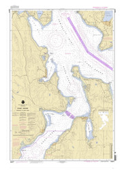 Entrance to Hood Canal 2001 - Old Map Nautical Chart PC Harbors 18477 - Washington