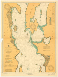 Lake Champlain, Sheet 2 - 1927 Nautical Chart