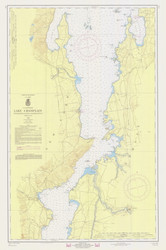 Lake Champlain, Sheet 3 - 1968 Nautical Chart