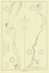 Lake Champlain, Sheet 4 - 1924 Nautical Chart