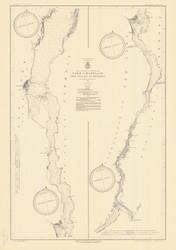 Lake Champlain, Sheet 4 - 1933 Nautical Chart