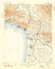 Arroyo Grande, California 1942 (1948) USGS Old Topo Map 15x15 Quad
