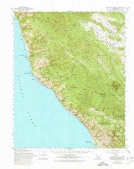 Cape San Martin, California 1961 (1975) USGS Old Topo Map 15x15 Quad