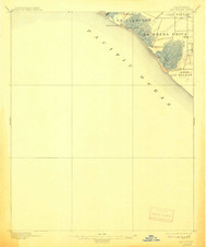 La Bolsas, California 1896 (1908) USGS Old Topo Map 15x15 Quad
