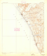 Oceanside, California 1893 (1893) USGS Old Topo Map 15x15 Quad