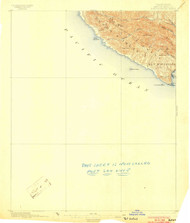 Port Harford, California 1897 (1903) USGS Old Topo Map 15x15 Quad