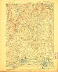 Guilford, Connecticut 1893 (1893) USGS Old Topo Map 15x15 Quad