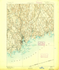 Norwalk, Connecticut 1893 (1893) USGS Old Topo Map 15x15 Quad