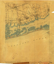 Babylon, New York 1903 (1903) USGS Old Topo Map 15x15 Quad