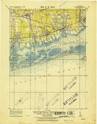 Babylon, New York 1919 (1919) USGS Old Topo Map 15x15 Quad