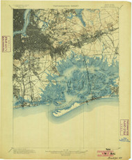 Brooklyn, New York 1900 (1900) USGS Old Topo Map 15x15 Quad