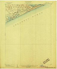 Easthampton, New York 1904 (1904) USGS Old Topo Map 15x15 Quad