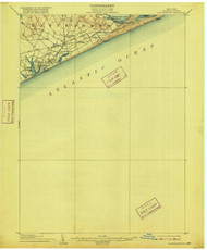 Easthampton, New York 1904 (1916) USGS Old Topo Map 15x15 Quad