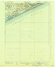Easthampton, New York 1904 (1944) USGS Old Topo Map 15x15 Quad