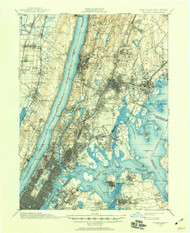 Harlem, New York 1987 (1960) USGS Old Topo Map 15x15 Quad