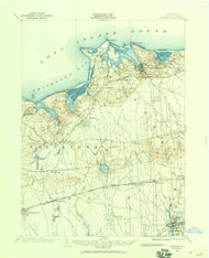 Setauket, New York 1902 (1959) USGS Old Topo Map 15x15 Quad