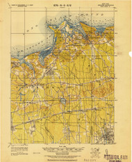Setauket, New York 1919 (1919) USGS Old Topo Map 15x15 Quad