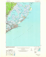 Atlantic City, New Jersey 1904 (1963) USGS Old Topo Map 15x15 Quad