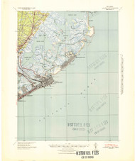 Atlantic City, New Jersey 1941 (1941) USGS Old Topo Map 15x15 Quad