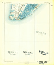 Cape May, New Jersey 1893 (1904) USGS Old Topo Map 15x15 Quad