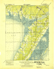 Dennisville, New Jersey 1919 (1919) USGS Old Topo Map 15x15 Quad