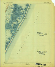 Long Beach, New Jersey 1893 (1913) USGS Old Topo Map 15x15 Quad