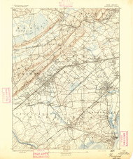 Plainfield, New Jersey 1893 (1893) USGS Old Topo Map 15x15 Quad