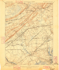 Plainfield, New Jersey 1898 (1901) USGS Old Topo Map 15x15 Quad