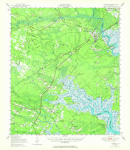 Limerick, Georgia 1948 (1964) USGS Old Topo Map 15x15 Quad