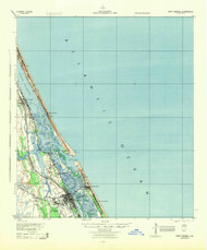 Port Orange, Florida 1944 (1944) USGS Old Topo Map 15x15 Quad