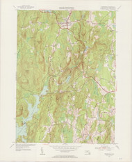 Petersham, MA 1954-1955 Original USGS Old Topo Map 7x7 Quad 31680 - MA-59
