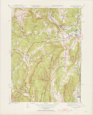 State Line (NY), MA 1944-1956 Original USGS Old Topo Map 7x7 Quad 31680 - MA-71