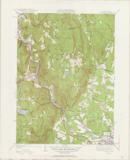 Woronoco, MA 1937-1951 Original USGS Old Topo Map 7x7 Quad 31680 - MA-98
