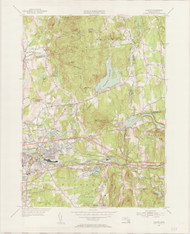 Ludlow, MA 1938-1954 Original USGS Old Topo Map 7x7 Quad 31680 - MA-101