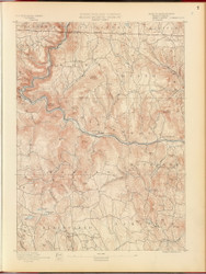 Hawley, MA 1890 USGS Old Topo Map 15x15 Quad RSY