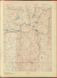 Palmer, MA 1890 USGS Old Topo Map 15x15 Quad RSY