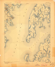 Annapolis, Maryland 1892 (1892) USGS Old Topo Map 15x15 Quad