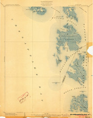 Bloodsworth Island, Maryland 1903 (1903) USGS Old Topo Map 15x15 Quad
