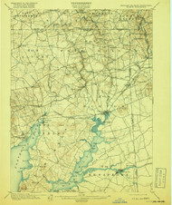 Elkton, Maryland 1900 (1918) USGS Old Topo Map 15x15 Quad