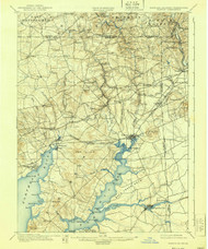 Elkton, Maryland 1900 (1939) USGS Old Topo Map 15x15 Quad