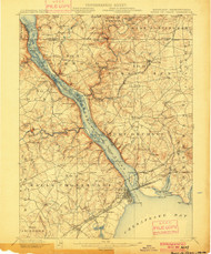 Havre De Grace, Maryland 1900 (1900) USGS Old Topo Map 15x15 Quad