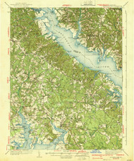 Leonardtown, Maryland 1939 (1939b) USGS Old Topo Map 15x15 Quad
