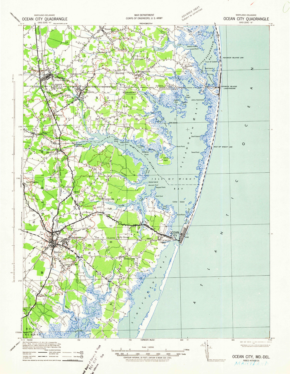 Ocean City Maryland 1942 1942 - MD OceanCity 1942 1942 62500 Geo Web 94652.1547989944.1280.1280