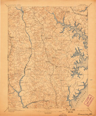 Owensville, Maryland 1895 (1898) USGS Old Topo Map 15x15 Quad