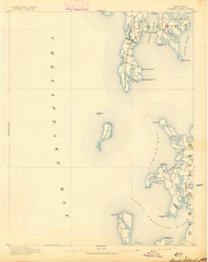 Sharps Island, Maryland 1893 (1893) USGS Old Topo Map 15x15 Quad