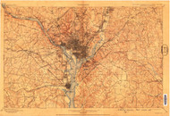 Washington, Maryland 1900 (1909) USGS Old Topo Map 15x15 Quad