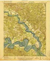 New Kent, Virginia 1919 (1919) USGS Old Topo Map 15x15 Quad
