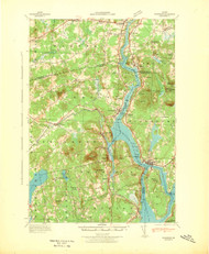 Bucksport, Maine 1942 (1942) USGS Old Topo Map 15x15 Quad